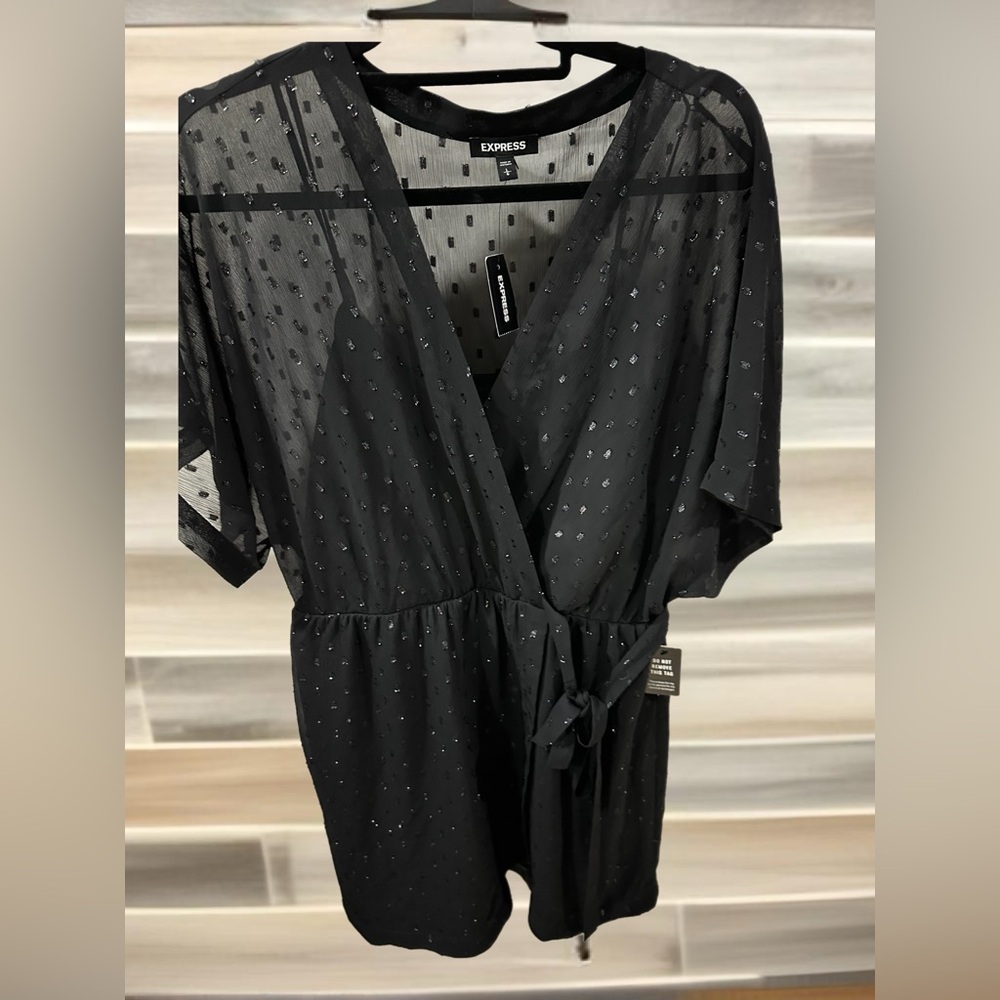 Black cross short Dress